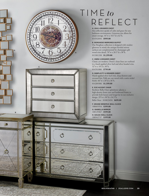 Simplicity Mirrored 6 Drawer Chest Mirror Designs