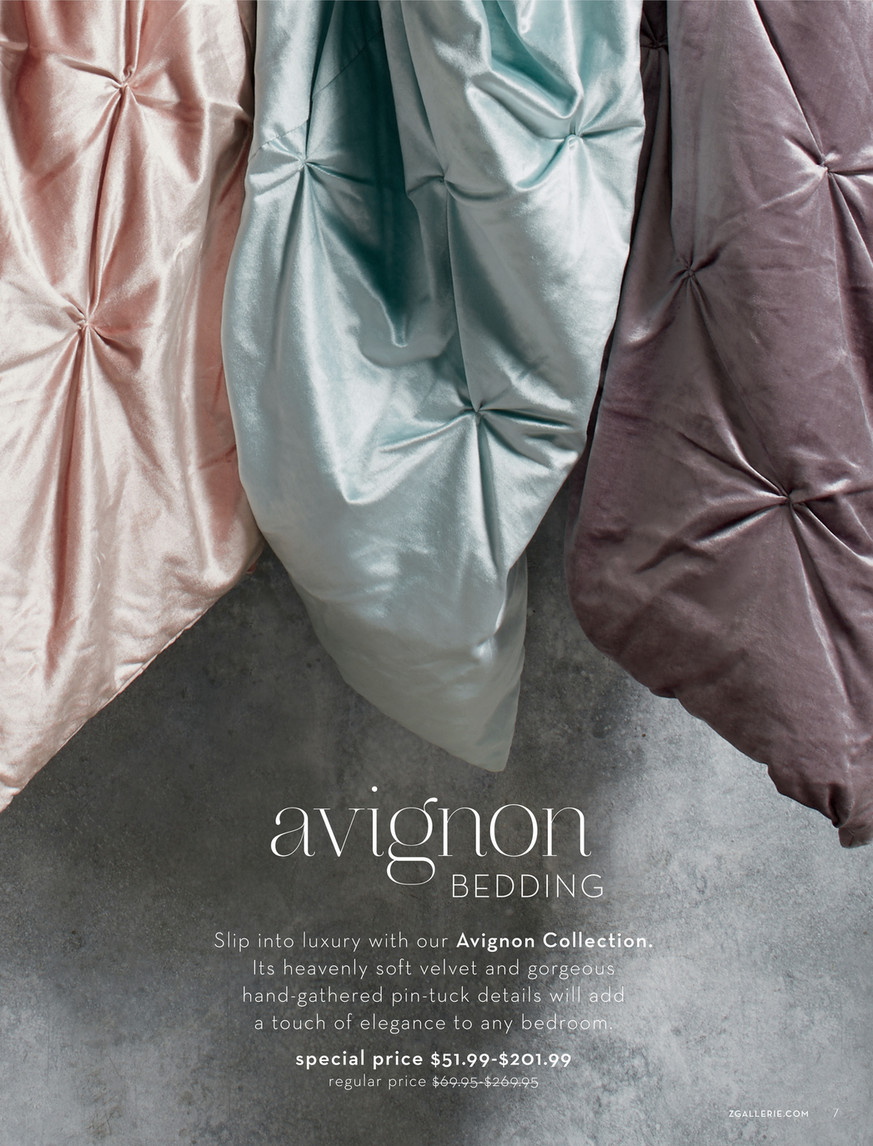 Z Gallerie - The Bedroom Event - Avignon Bedding - Pearl Dual King