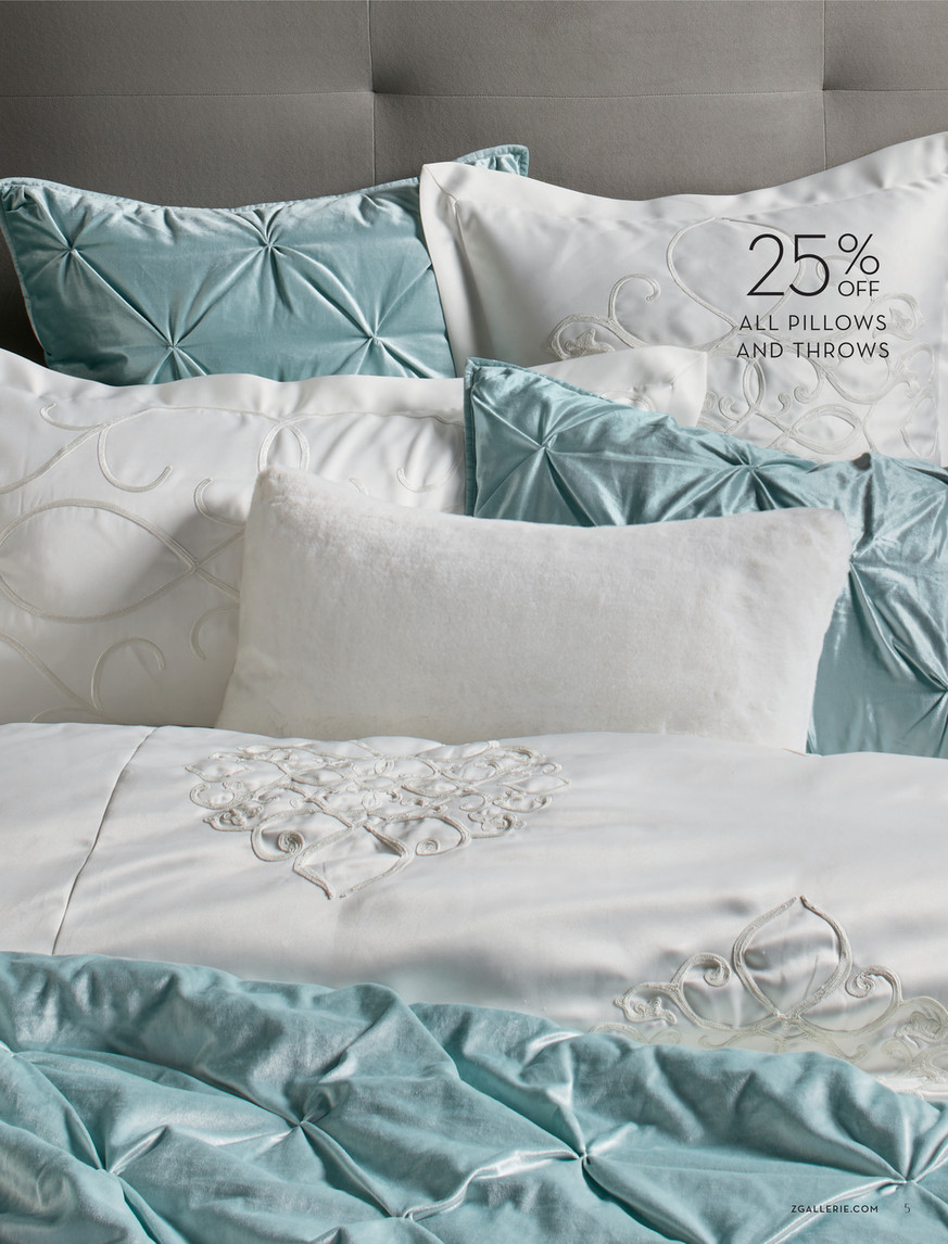Z Gallerie - The Bedroom Event - Avignon Bedding - Pearl Dual King