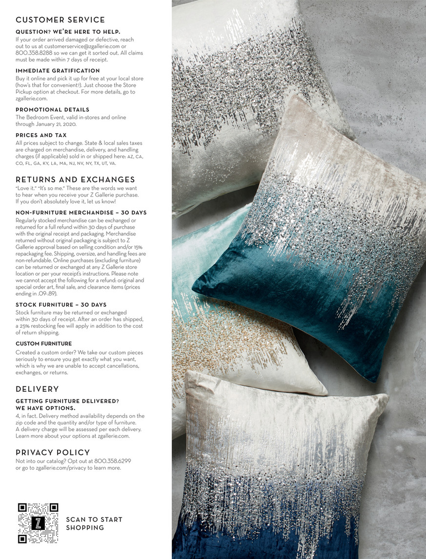 Z gallerie decorative clearance pillows