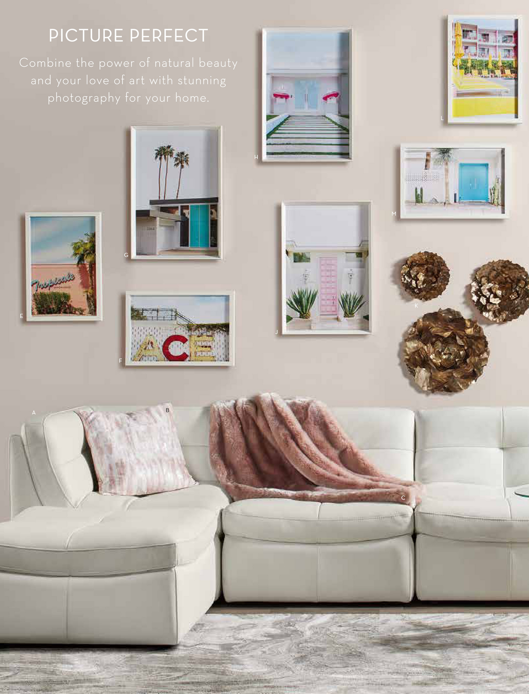 Z gallerie white leather sectional discount