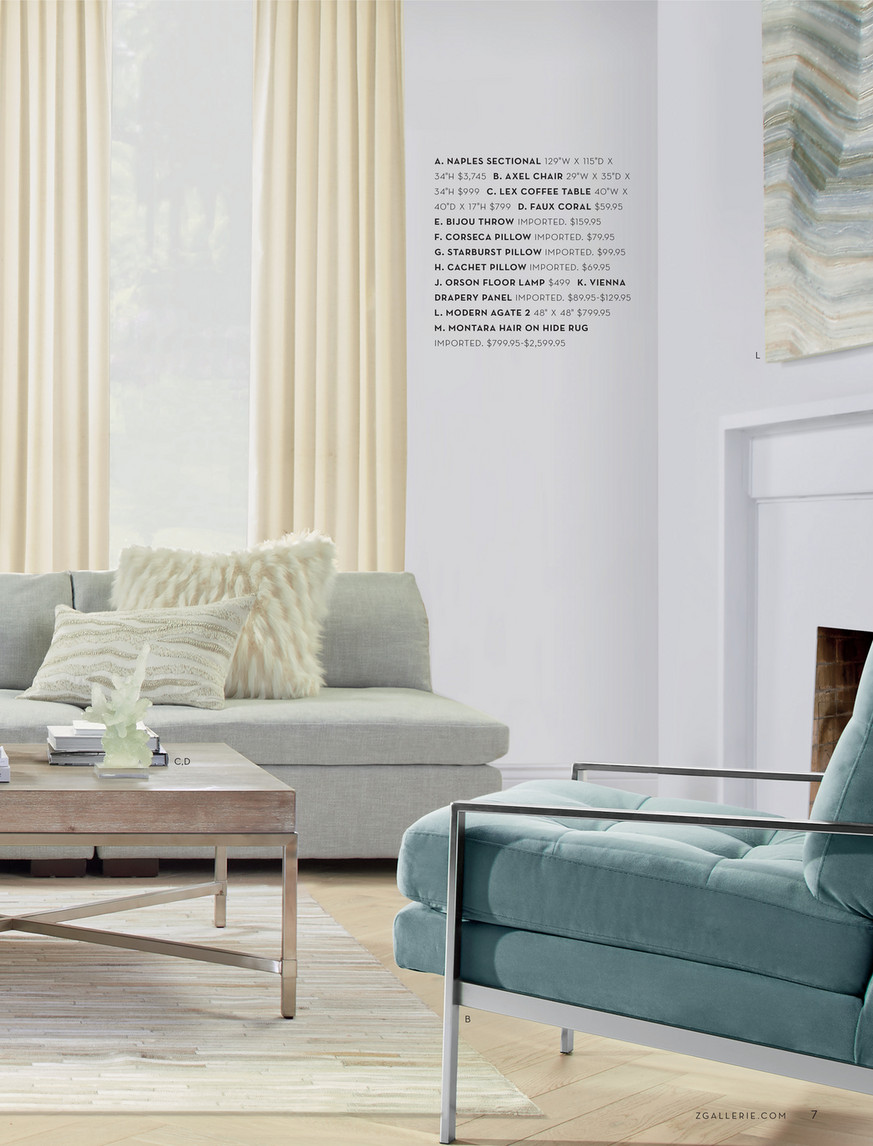 Z Gallerie - LATE SUMMER 2020 - Page 36-37