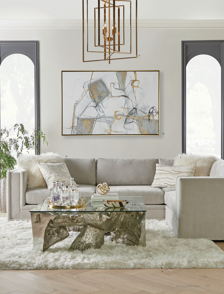 最終値下げ　FRT Arch Table (3個セット) Z Gallerie - Fall 2020 - Archer Wash Oak Fixed Pedestal Dining Table