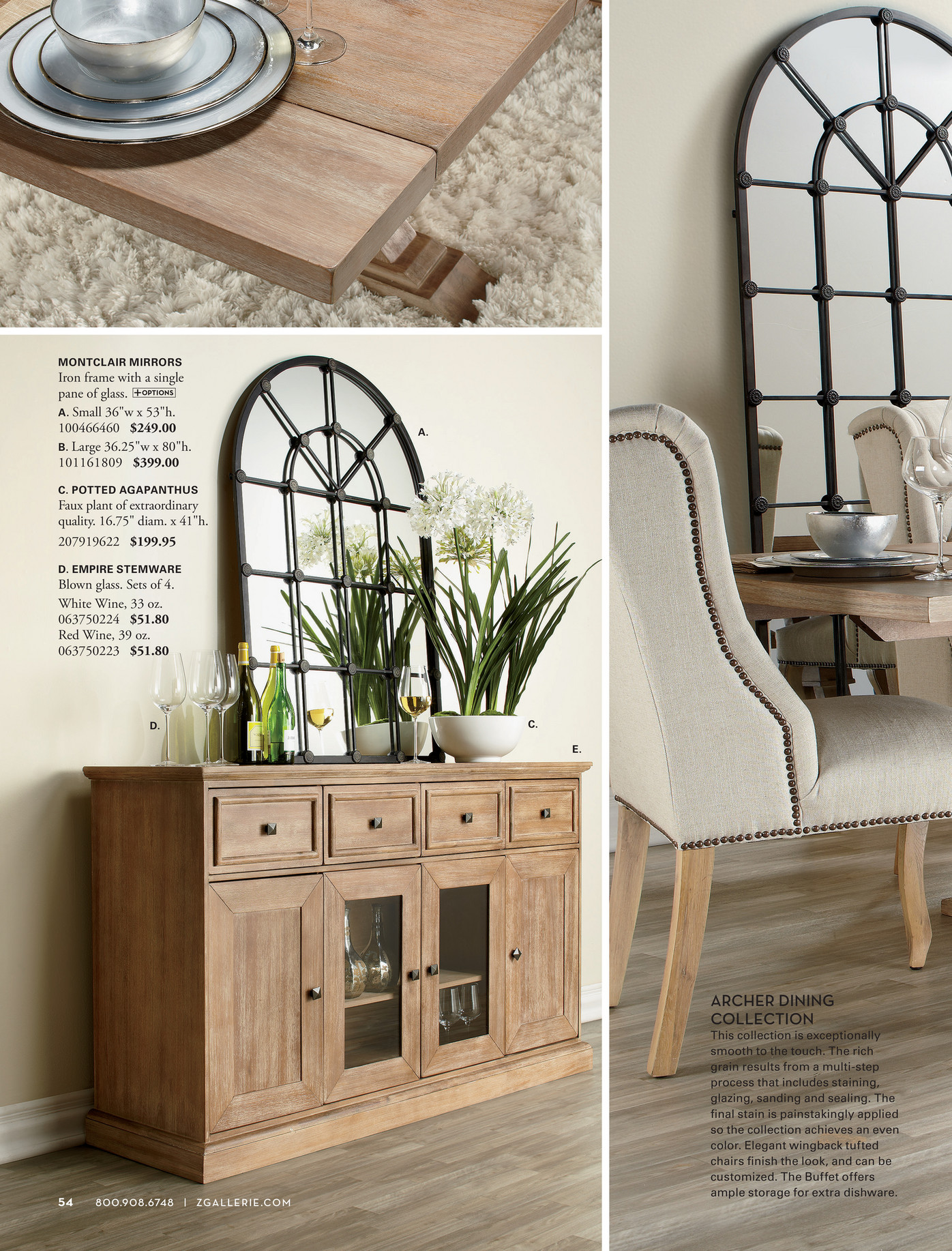 Z Gallerie Radiant Devon Mirror