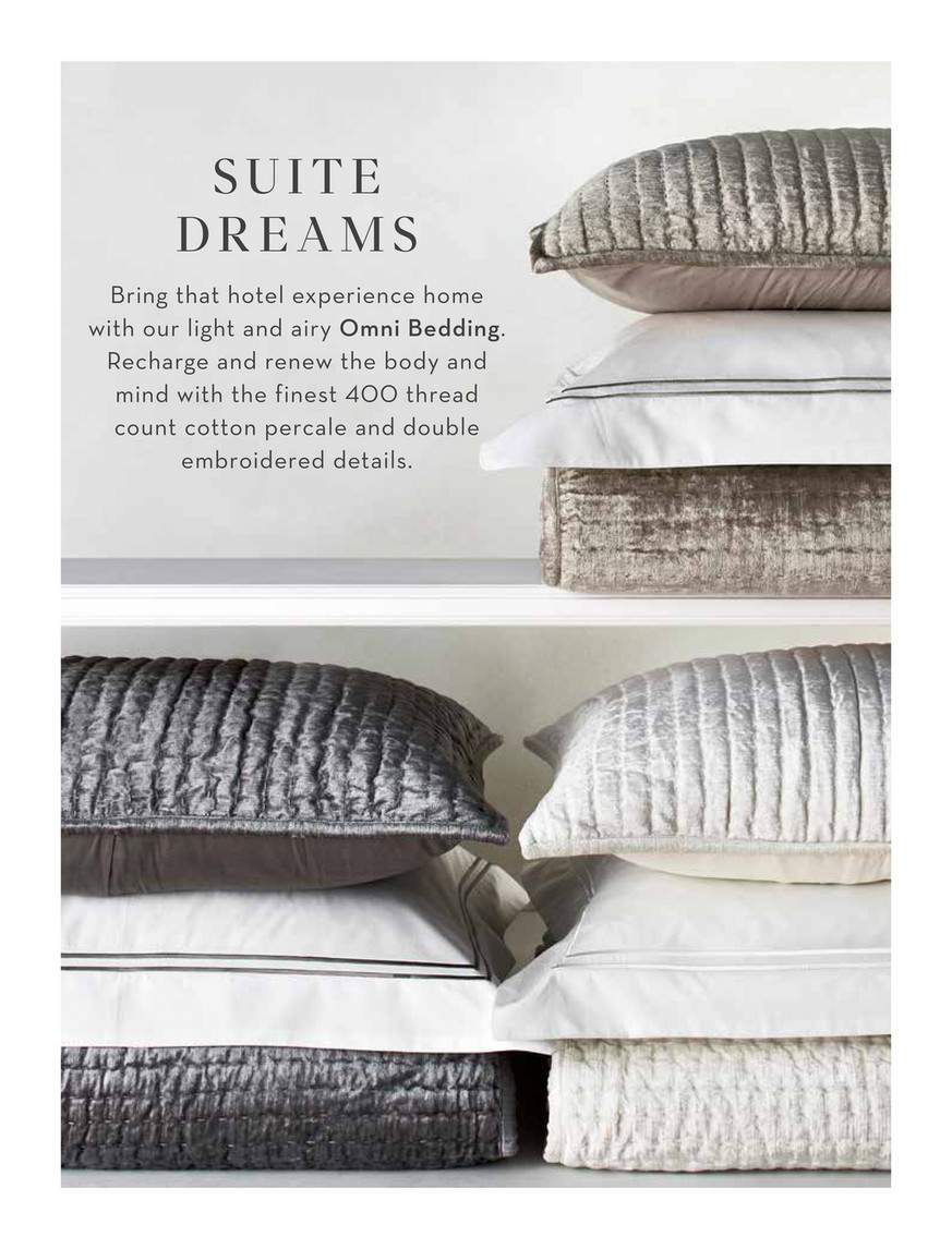 Z Gallerie - Bedroom Bliss - Omni Border Collection - Grey Queen