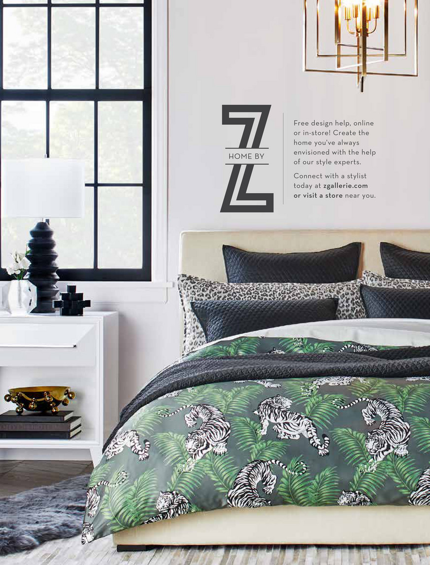 Z Gallerie - Bedroom Bliss - Omni Border Collection - Grey Z Gallerie - Bedroom Bliss - Omni Border Collection - Grey