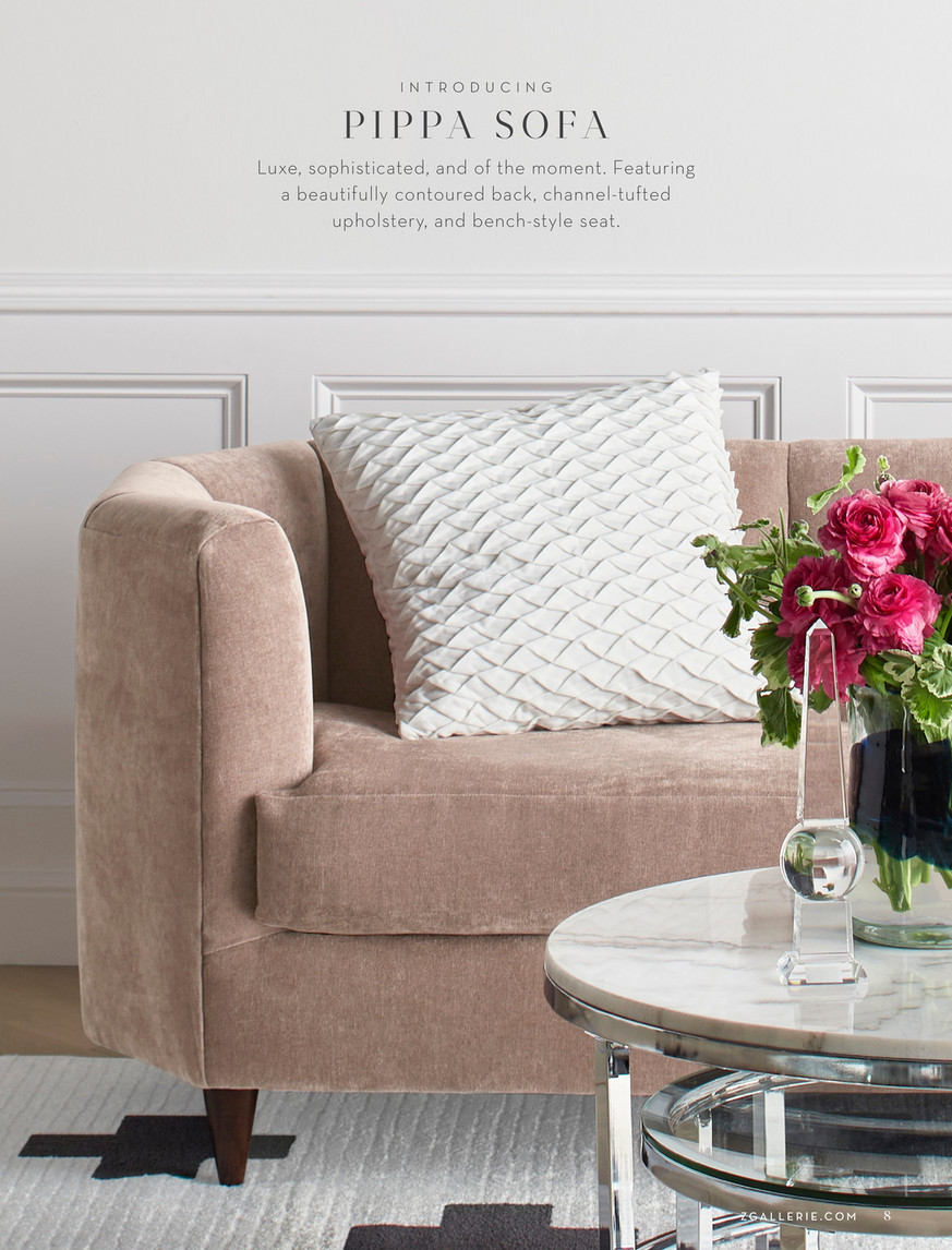 Z gallerie tufted sofa online