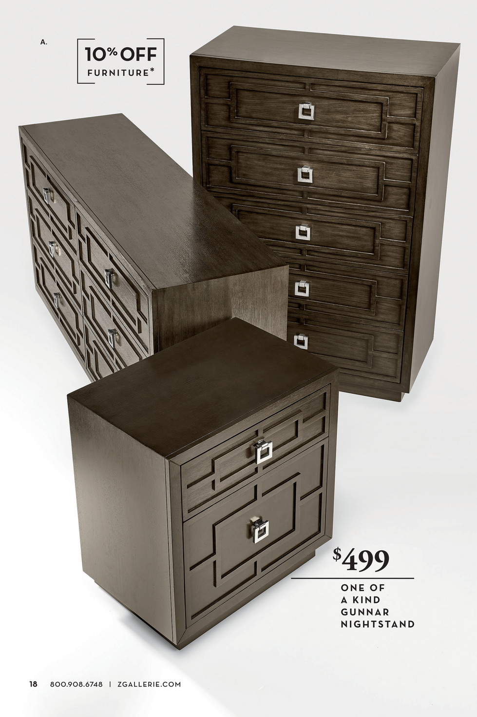 Z Gallerie Luxe For Less Simplicity Mirrored 6 Drawer Dresser