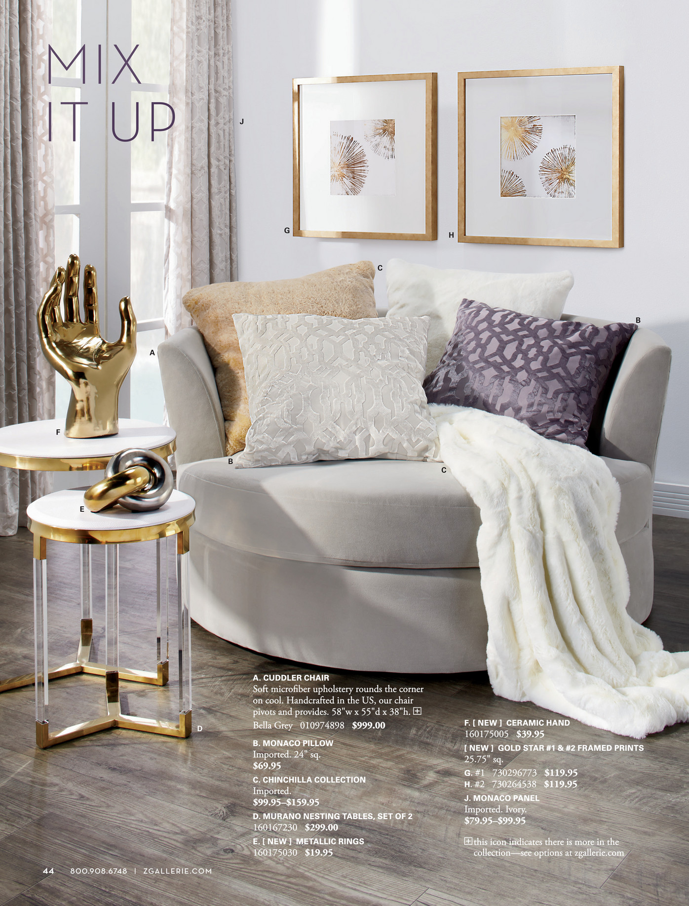 Z Gallerie Designed By You Prism Panels 54 X 108