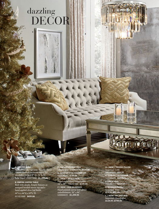 Z Gallerie Make Your Holiday Memorable Empire Coffee Table