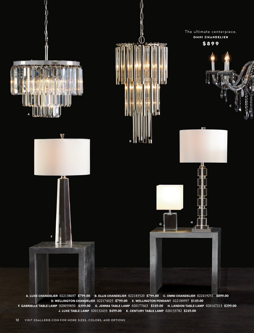 z gallerie table lamps