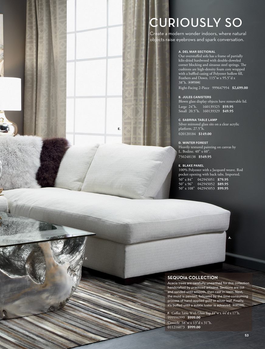 108 X 84 Sectional Sofa Baci Living Room