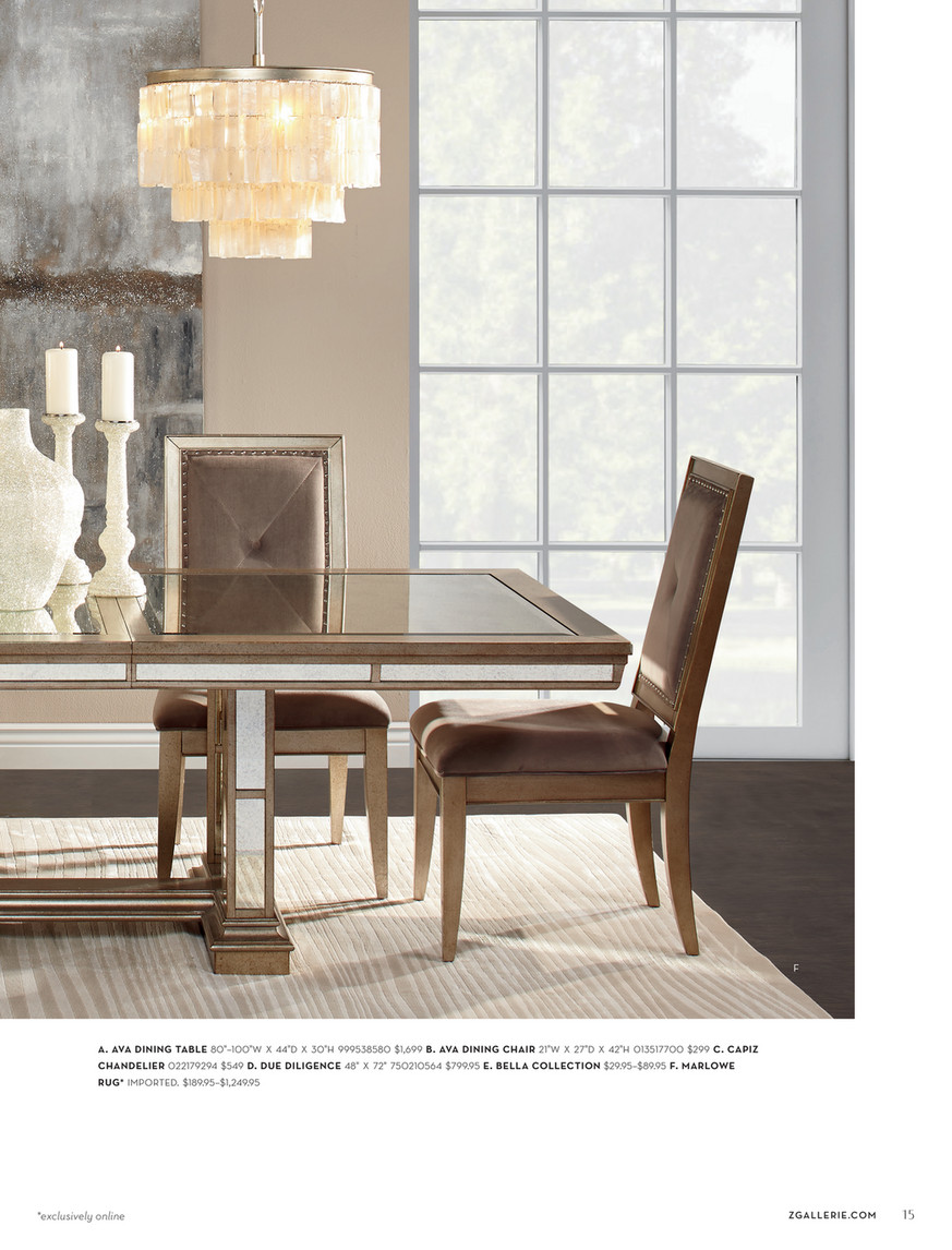 Z Gallerie R R Resolutions Page 14 15