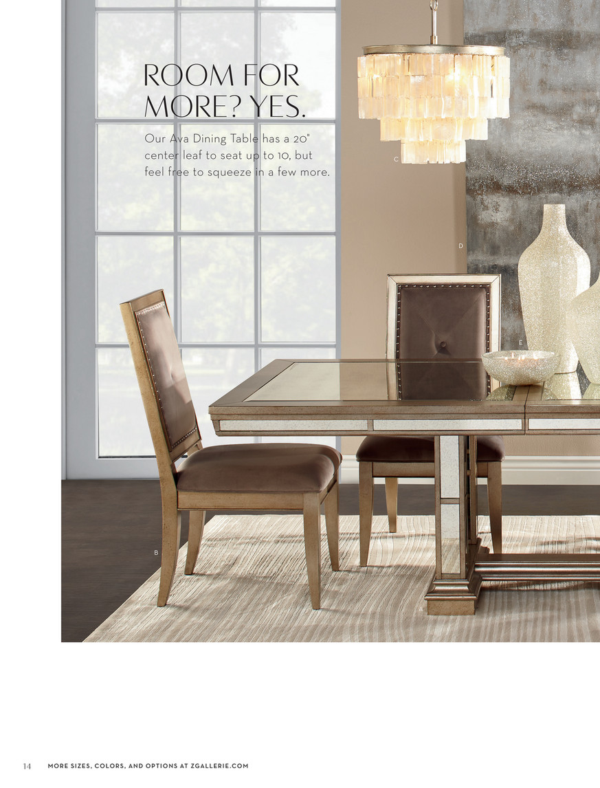 Z Gallerie R R Resolutions Page 14 15